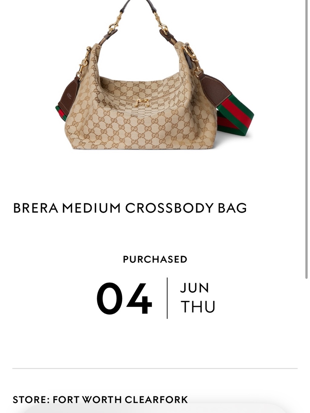 Authentic Gucci Medium Brera bag 2 way 2026 - Picture 16 of 16